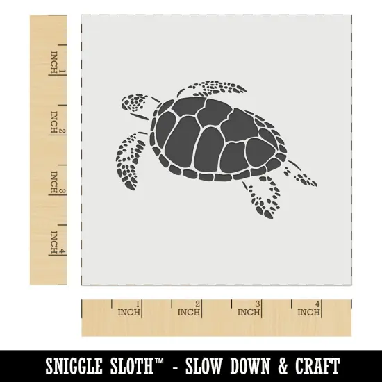 Swimming Sea Turtle Wall Cookie DIY Craft Reusable Stencil {7}