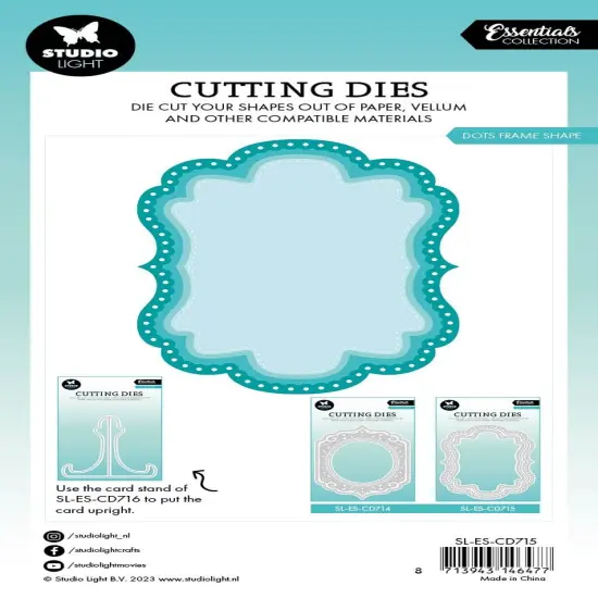 Studio Light Essentials Cutting Dies-Nr. 715, Dots Frame Shape {3}