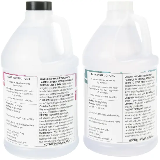 American Crafts Color Pour Resin & Hardener 2/Pkg-64oz Each {5}
