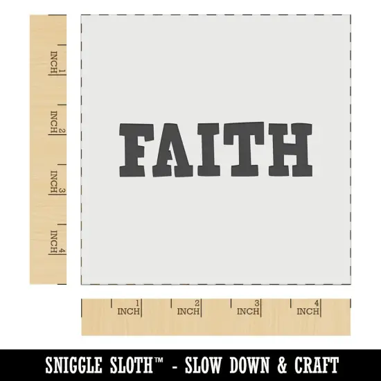 Faith Fun Text Wall Cookie DIY Craft Reusable Stencil {6}