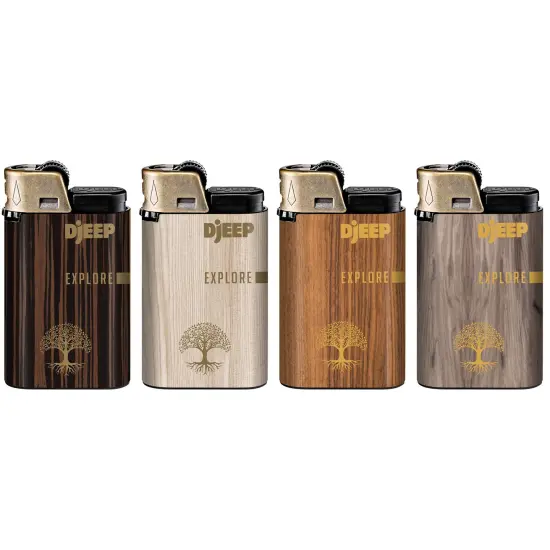 DJEEP Bold Collection, High-Quality Unique Lighters, Fancy Metallic Designs, 4-Pack {2}