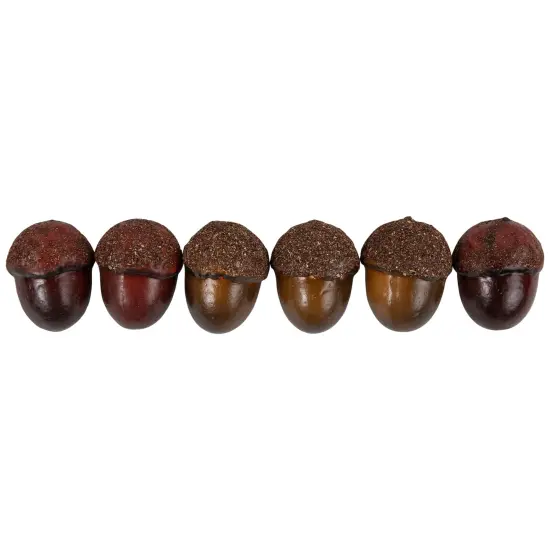 Northlight Fall Harvest Artificial Acorns and Maple Leaves Decoration Set - 11 Piece Brown {4}