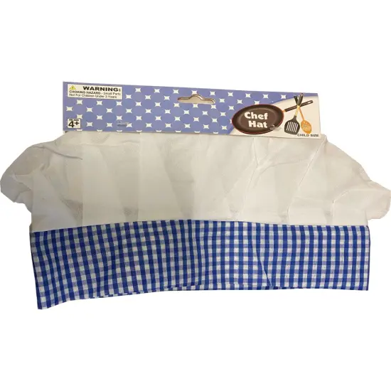 Child's Blue Chef Play Hat Costume Accessory Set {1}