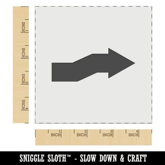 Cute Crooked Arrow Solid Wall Cookie DIY Craft Reusable Stencil {6}