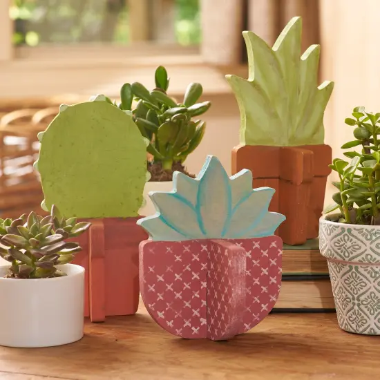 Slotted Succulents - Set of 3 {6}