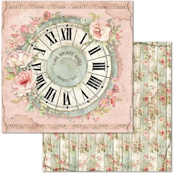 Stamperia Double-Sided Paper Pad 8"X8" 10/Pkg-House Of Roses, 10 Designs/1 Each {3}