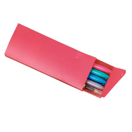 Slider Pencil Case, Assorted Tropic Tones Colors, Pack of 24 {6}