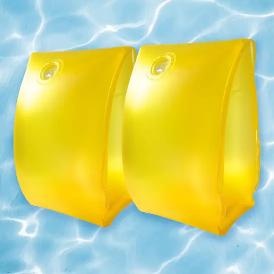 Northlight Set of 2 Inflatable Yellow Children's Arm Floats - 3 Years and Up {5}