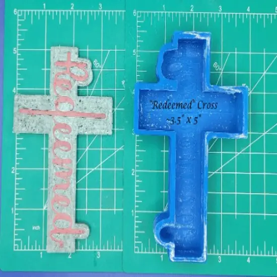 Redeemed Cross Silicone Freshie Mold {1}