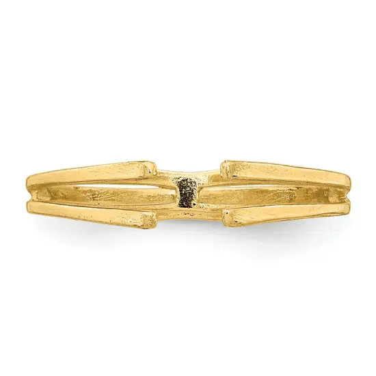 14K Gold Cast Airline Ring Shank {4}