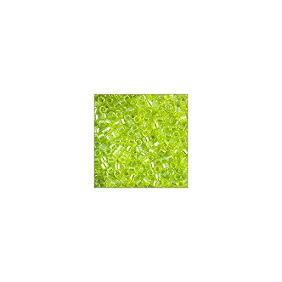 Miyuki Delica Seed Bead 11/0 Transparent Peridot AB {2}