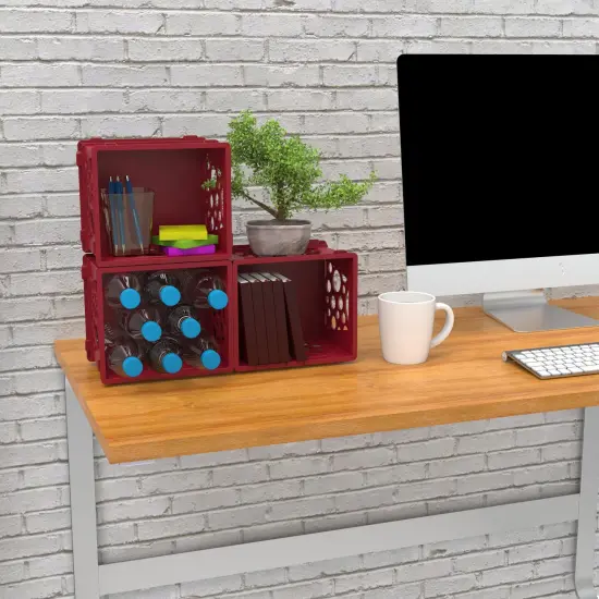 Mini Crate, Red, 12-Pack {2}