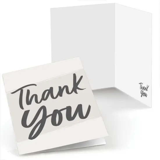 Big Dot of Happiness Champagne Elegantly Simple - Guest Party Favors Thank You Cards (8 count) {1}
