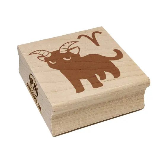 Astrological Cat Aries Horoscope Zodiac Sign Square Rubber Stamp for Stamping Crafting {7}