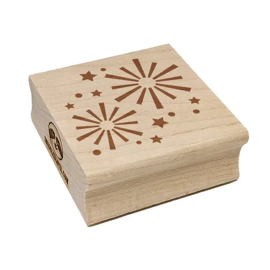 Firework Explosions Celebration New Years July 4th Square Rubber Stamp for Stamping Crafting {2}
