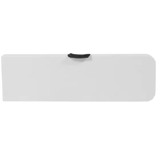 Emma and Oliver 11''W x 72"L Bi-Fold Folding Bench with Carrying Handle Granite White {4}