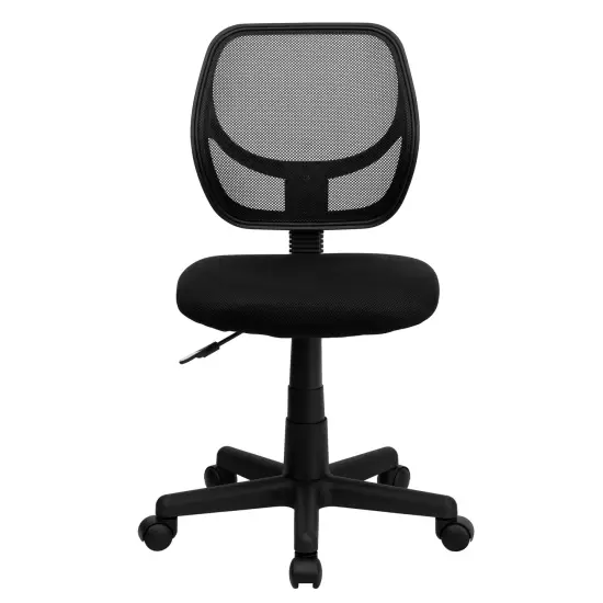 Emma and Oliver Mid-Back Mesh Swivel Task Office Chair with Curved Square Back Gray {8}