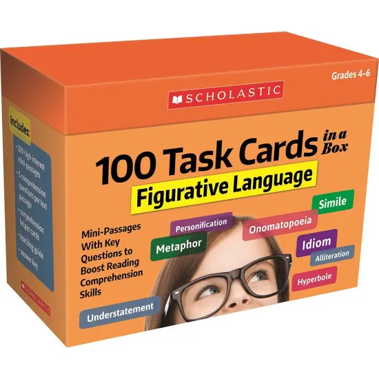 100 Task Cards in a Box: Figurative Language {1}
