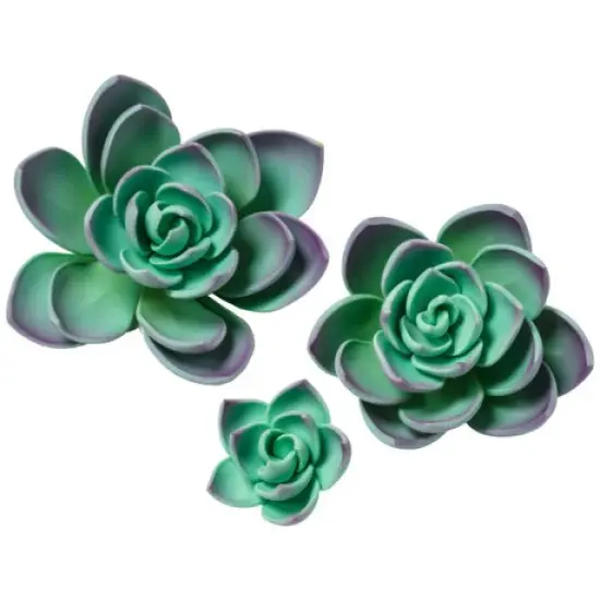 Purple Succulents Gum Paste Flowers {1}