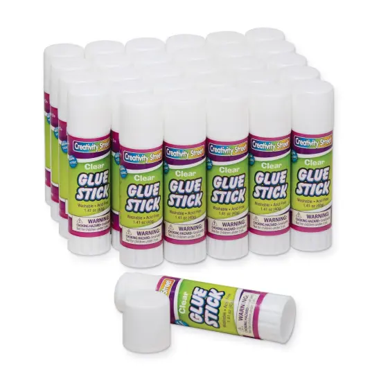 Glue Sticks, Clear, 1.41 oz., 30 Count {1}