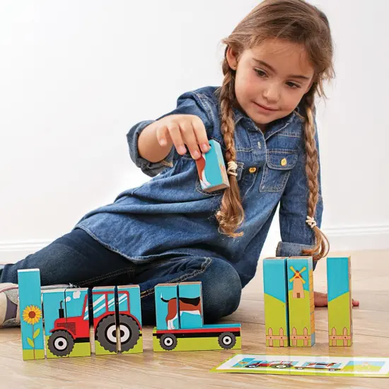 Beleduc Farm Wooden Block Puzzle {3}