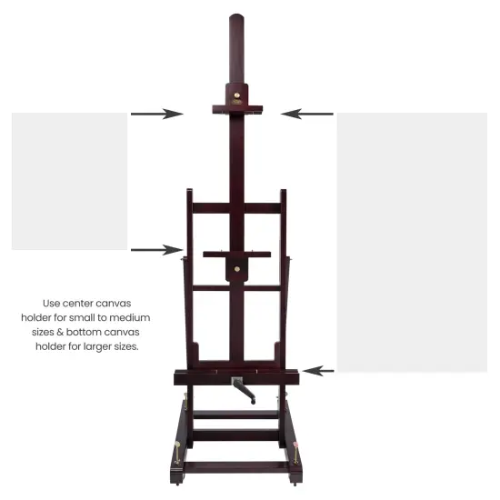 SoHo Urban Artist Pro Easel - Professional H-Frame Easel for Artists, Large Works of Art up to 64", Functionality, Easy to Move {2}