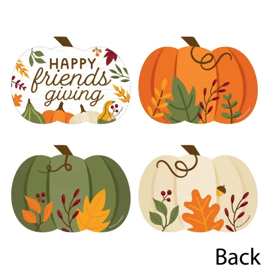 Big Dot of Happiness Fall Friends Thanksgiving - Pumpkin Decorations DIY Friendsgiving Party Essentials - Set of 20 {4}