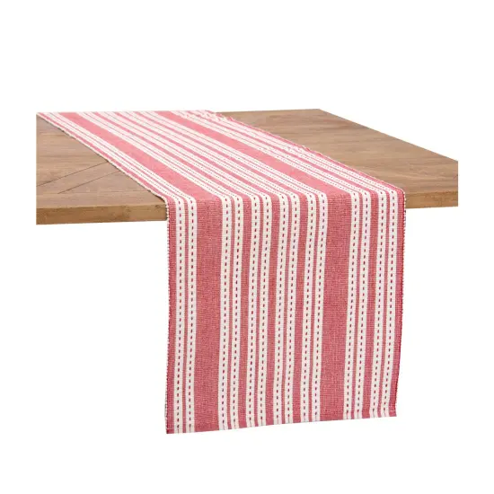 Warner Scarlet Woven 4th of July Patriotic Reversible Table Runner 14" x 72" {1}