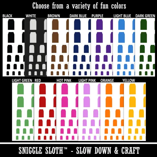 Gift Tag Shape Solid Temporary Tattoo Water Resistant Fake Body Art Set Collection Hot Pink {3}