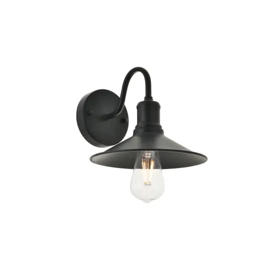 Etude 1 light black Wall Sconce {4}