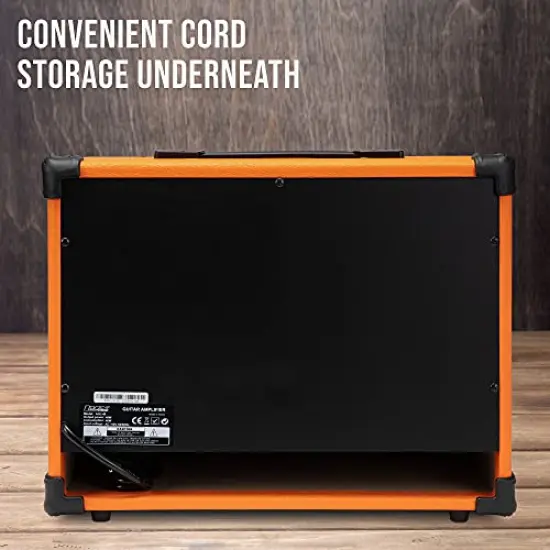 LyxPro Electric Guitar Amp, 40 Watt Portable Amplifier Sunburst {2}