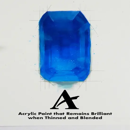 Academy&reg; Acrylic Paint Blue Color Family Cobalt Blue Hue {8}