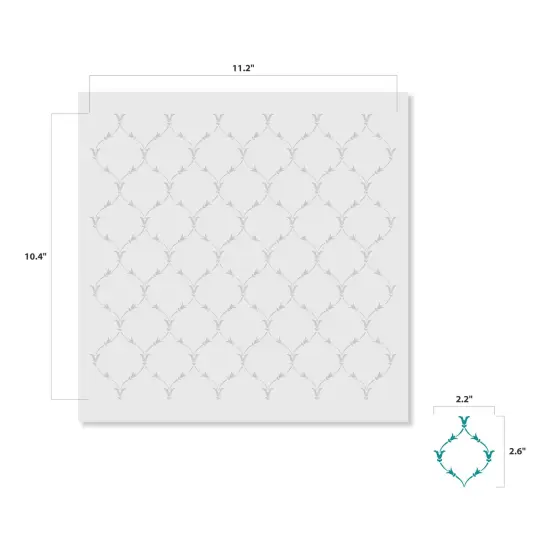Victoria Scroll All Over Embossing 12 x 12 Stencil | FS126 by Designer Stencils | Pattern Stencils | {2}