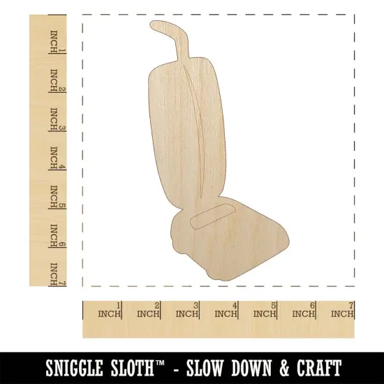 Upright Vacuum Cleaner Cleaning Unfinished Wood Shape Piece Cutout for DIY Craft Projects {1}