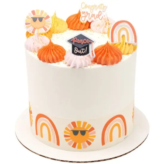 Sunshine Grad Assortment Cupcake Rings, 12ct {3}