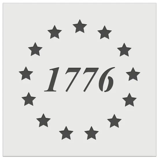 1776 Betsy Ross Flag Stars USA United States of America Wall Cookie DIY Craft Reusable Stencil {2}