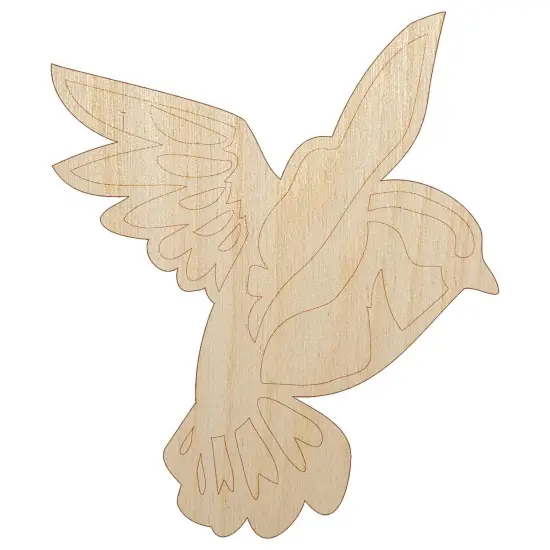 Sparrow Bird in Flight Unfinished Wood Shape Piece Cutout for DIY Craft Projects {2}