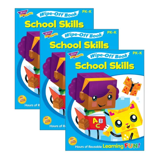School Skills Wipe-Off&reg; Book Wipe-Off&reg; Book, 28 pgs, Pack of 3 {1}
