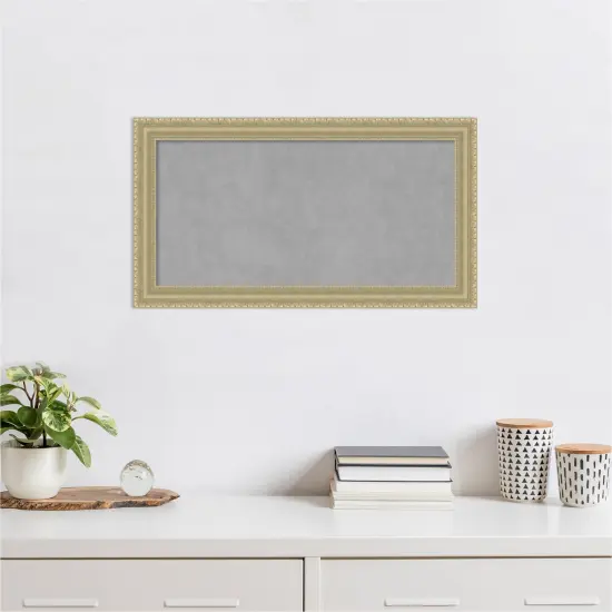 Magnetic Boards, Home Office Boards (27x15 in.) Champagne Teardrop Framed Organization Boards {5}