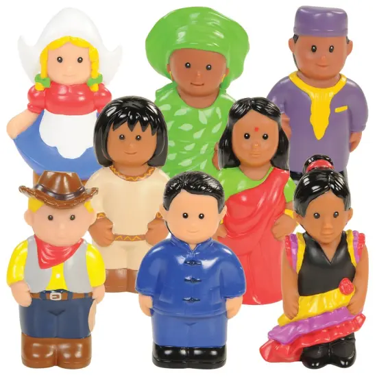 Kaplan Early Learning Company Around the World Dolls - Set of 8 {1}