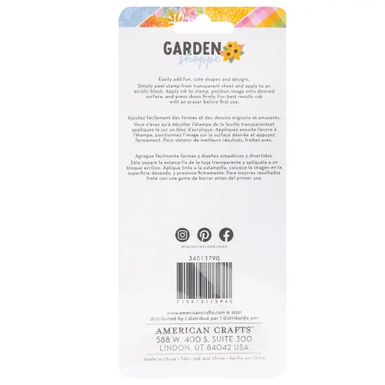 Paige Evans Garden Shoppe Clear Stamps-7 Pieces {2}