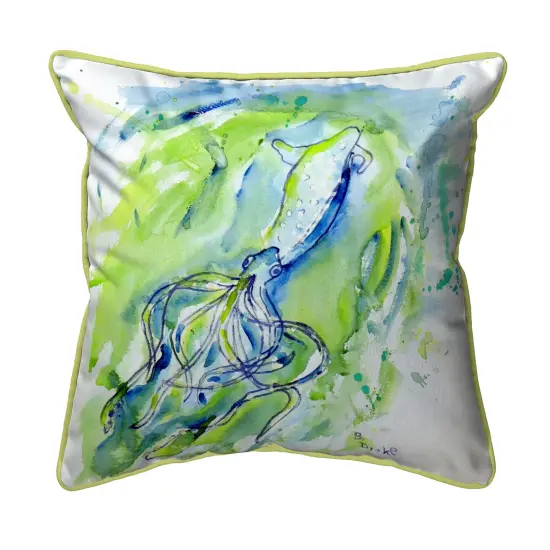 Betsy Drake Calamari Extra Large Zippered Pillow 22x22 {1}