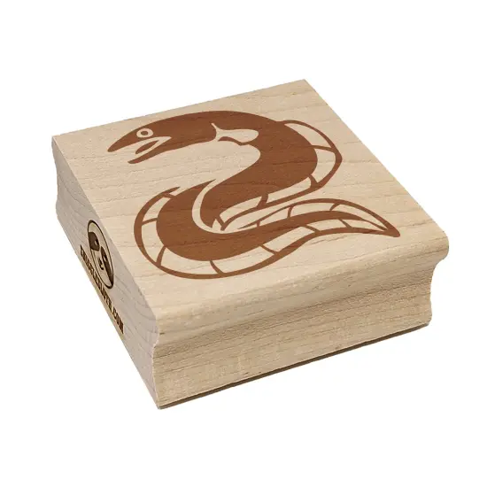 Eel Conger Long Fish Square Rubber Stamp for Stamping Crafting {7}