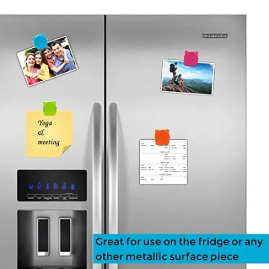 24 Pieces Magnetic Metal Clips, Fridge Magnet Refrigerator Whiteboard Wall Fridge Magnetic Memo Note Clips Magnets Metal Clip Classroom Organization Teacher Must Haves {5}