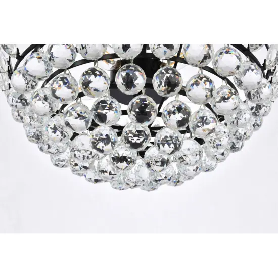 Emilia 18 inch flush mount in black {4}