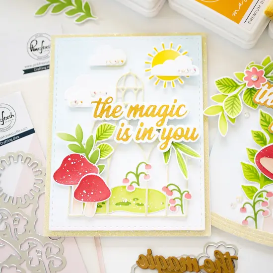 Pinkfresh Studio Hot Foil Plate & Die Set-The Magic Is In You {2}