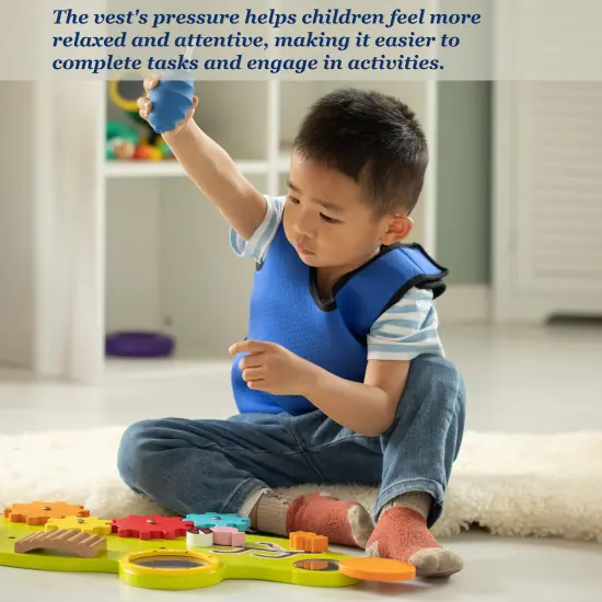 Breathable Sensory Compression Vest for Kids, Comfortable Pressure Vest For Kids With Sensory Processing Issues, ADHD, Anxiety, Hyperactivity {9}