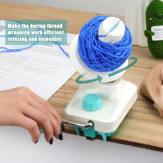 Yarn Ball Winder, Manual Yarn Spinner for Crocheting Plastic Knitting Yarn Roller Winding Wool Winder Machine Hand Operated Tool to Wind Yarn into Ball for Knitting Enthusiast Needlecraft Supplies {5}