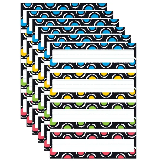 Bold Strokes Circles Desk Toppers Name Plates Variety Pack, 32 Per Pack, 6 Packs {1}