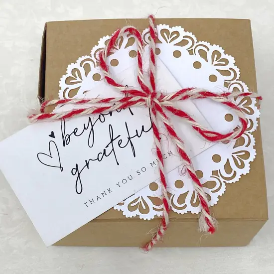 Wrapables 2.1" x 3.5" Thank You Card Inserts, Appreciation Cards for Small Business, Weddings, Bridal & Baby Showers, 120pcs {5}